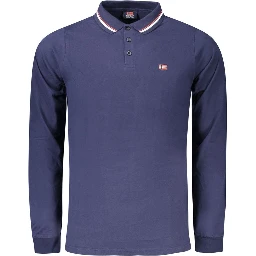 Blue Cotton Men's Polo