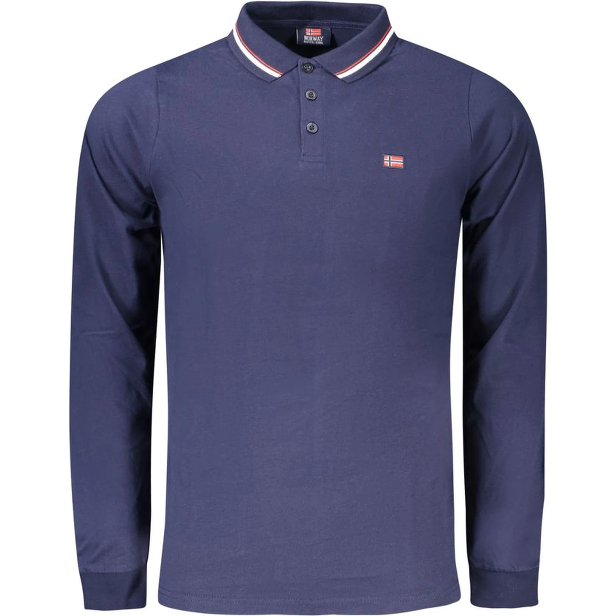 Blue Cotton Men's Polo