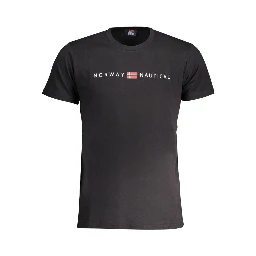 Black Cotton Mens T-Shirt