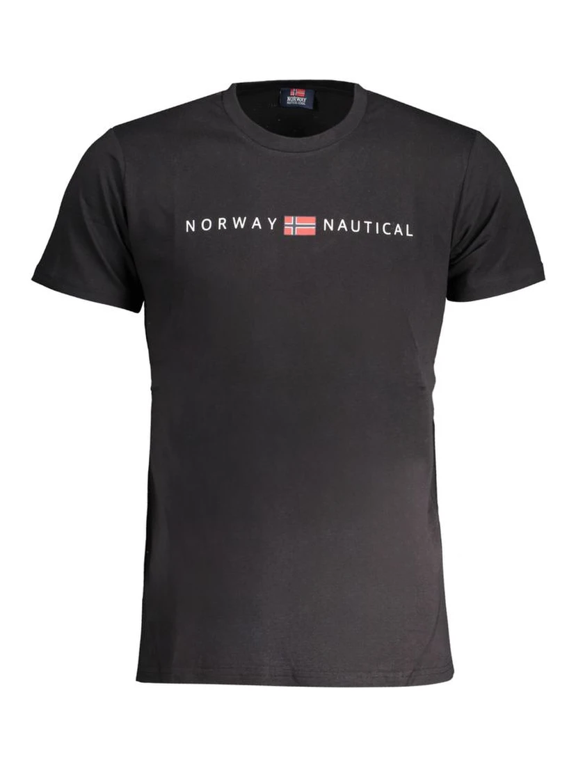 Black Cotton Mens T-Shirt