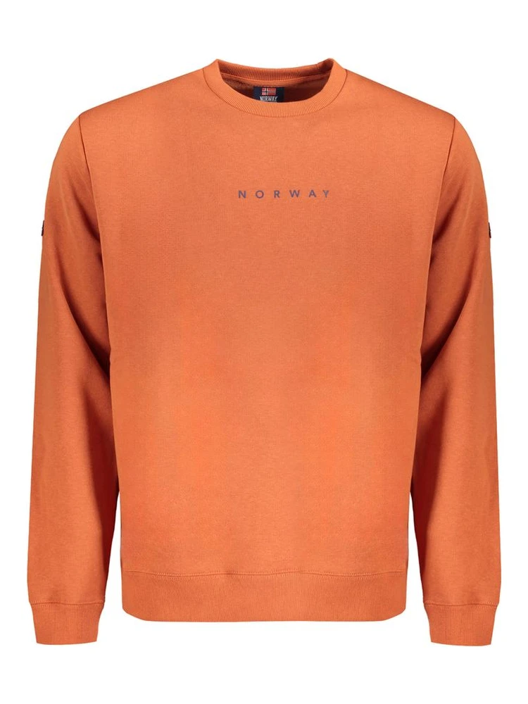 Brown Cotton Men's Sweatshirt
