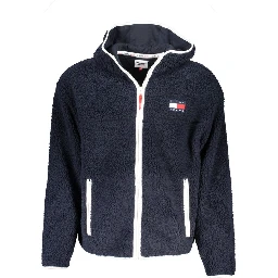Blue Polyester Men's Jacket