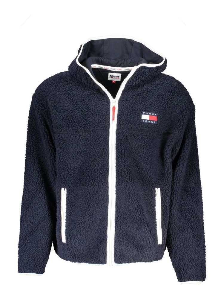 Blue Polyester Men's Jacket