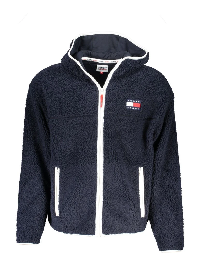 Blue Polyester Men's Jacket
