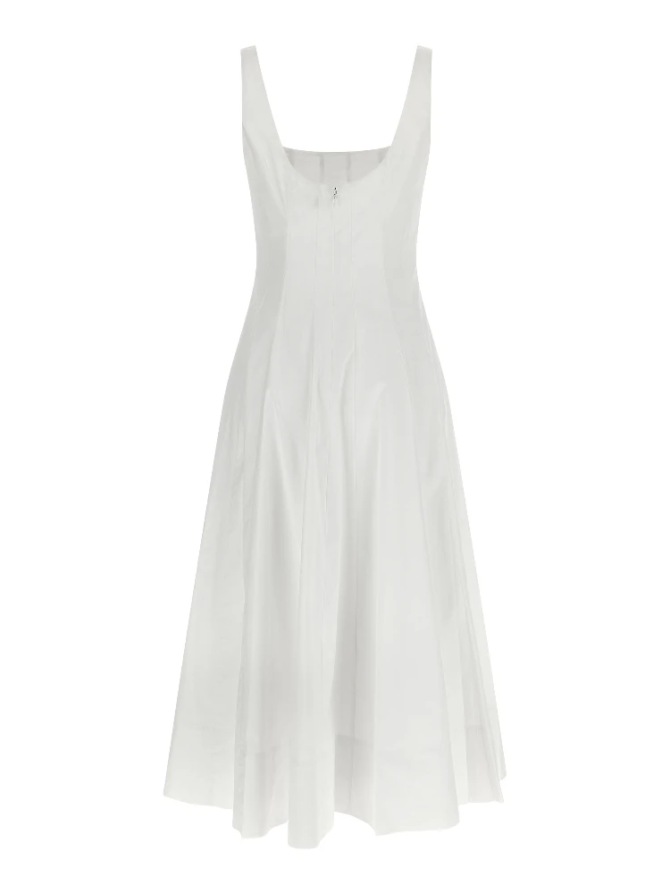 White Cotton Midi Dress alternative