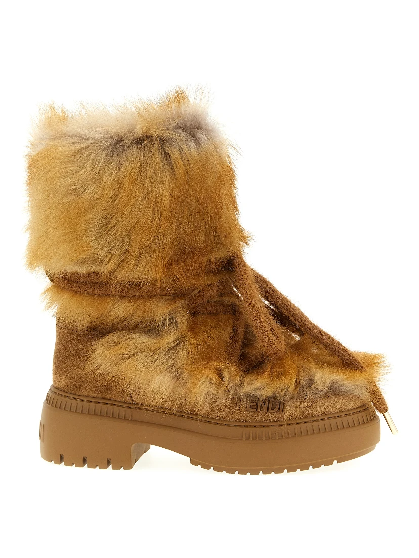 Multicolor Calfskin Flat Boots