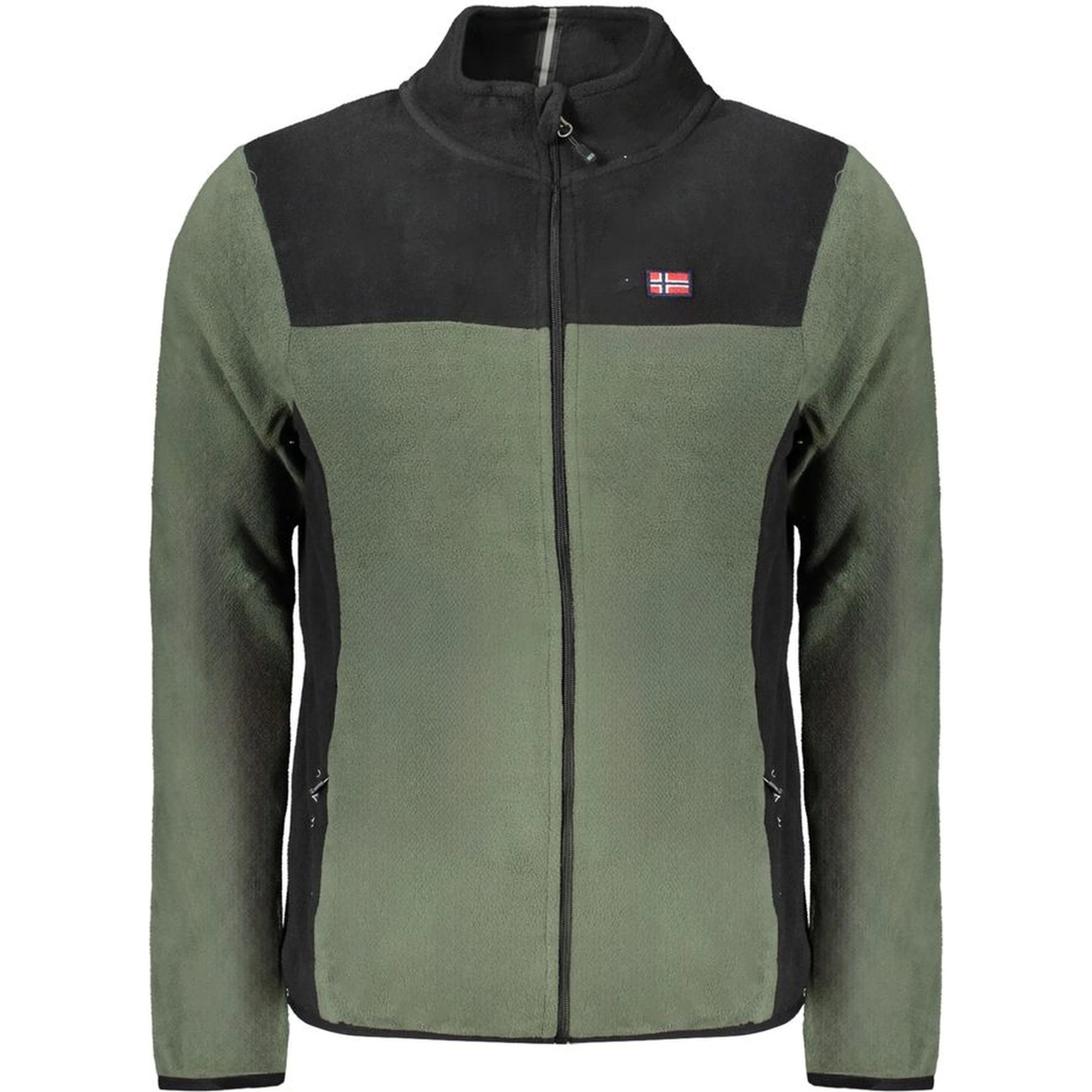 Green Polyester Men Sweater