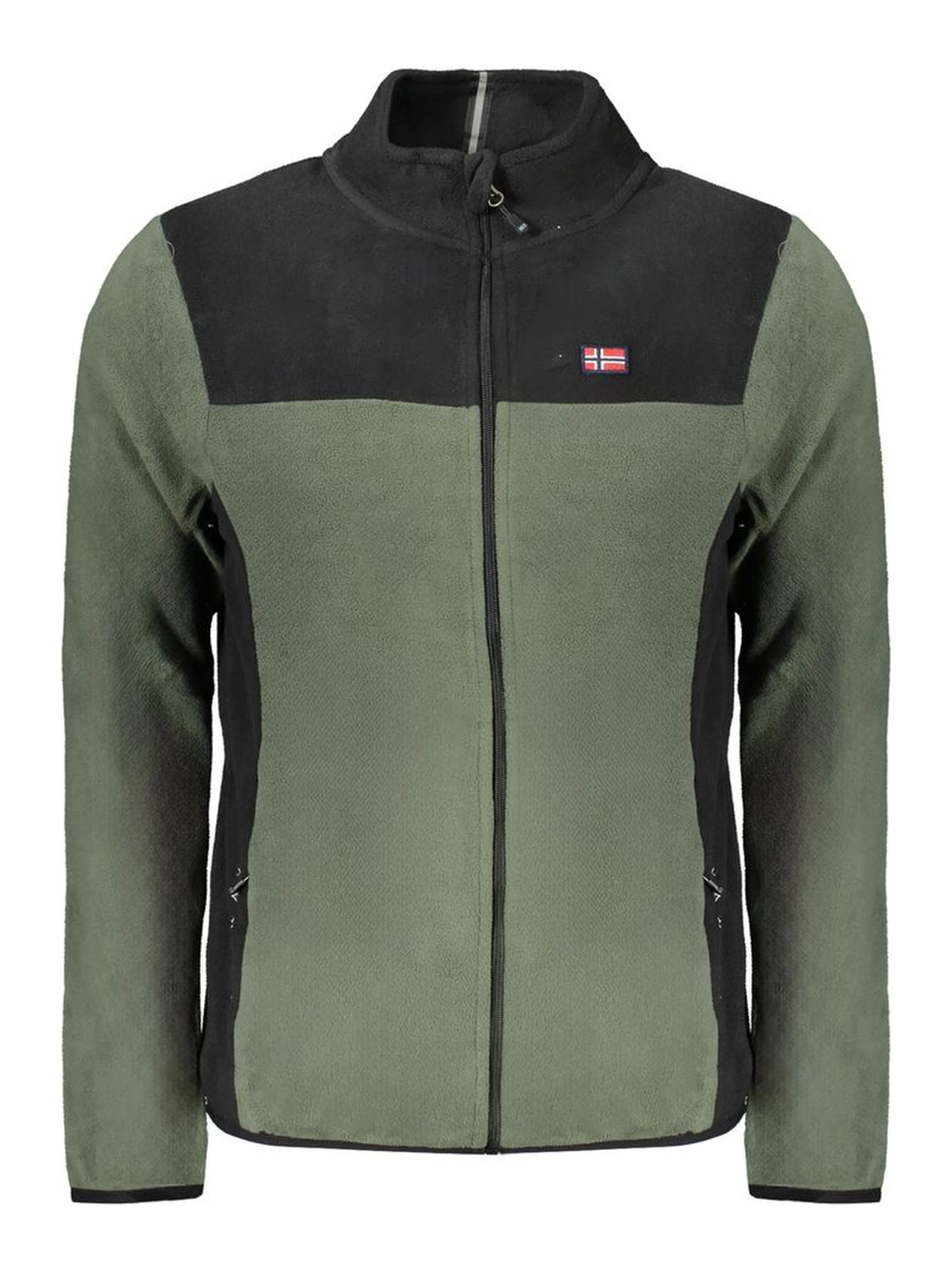 Green Polyester Men Sweater