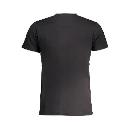 Black Cotton Mens T-Shirt