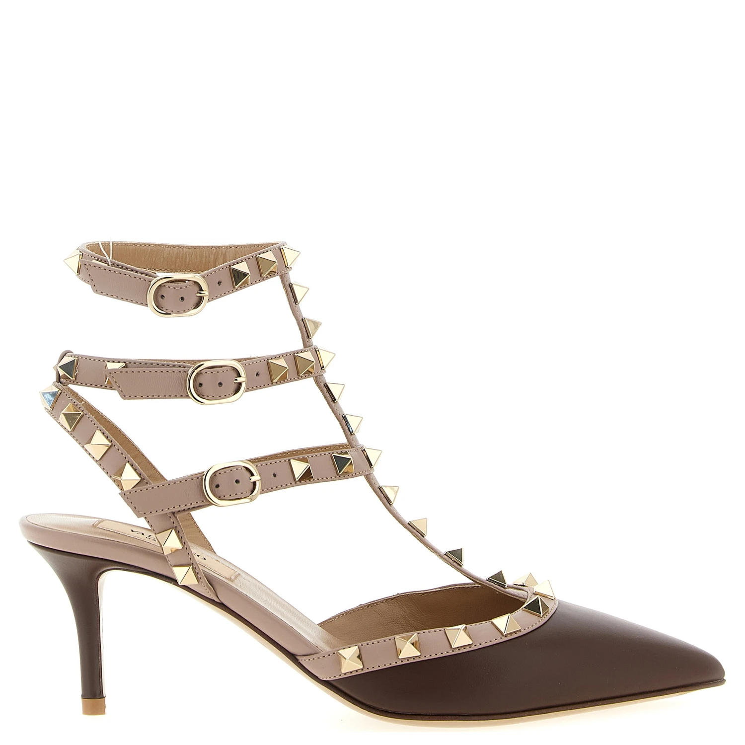 Multicolor Lamb Leather Mid Heel Pumps
