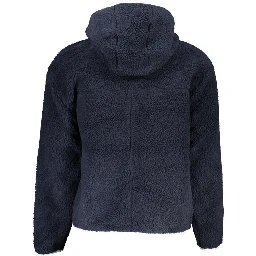 Blue Polyester Men's Jacket