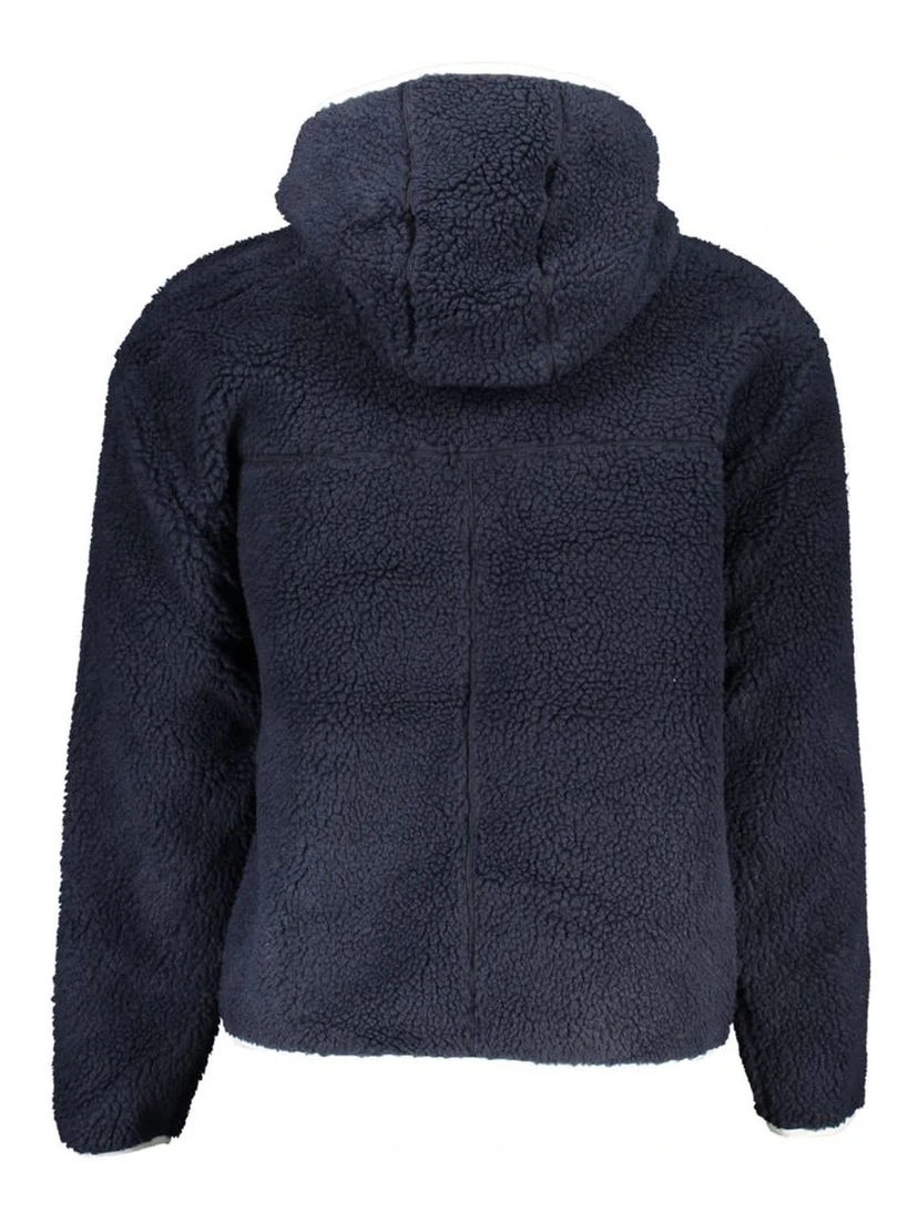 Blue Polyester Men's Jacket