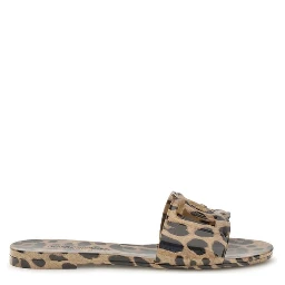 Multicolor Rubber Flat Sandals