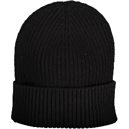 Black Cotton Men's Cap