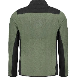 Green Polyester Men Sweater