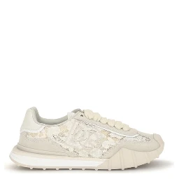 Beige Calf Leather Bos Taurus Sneakers