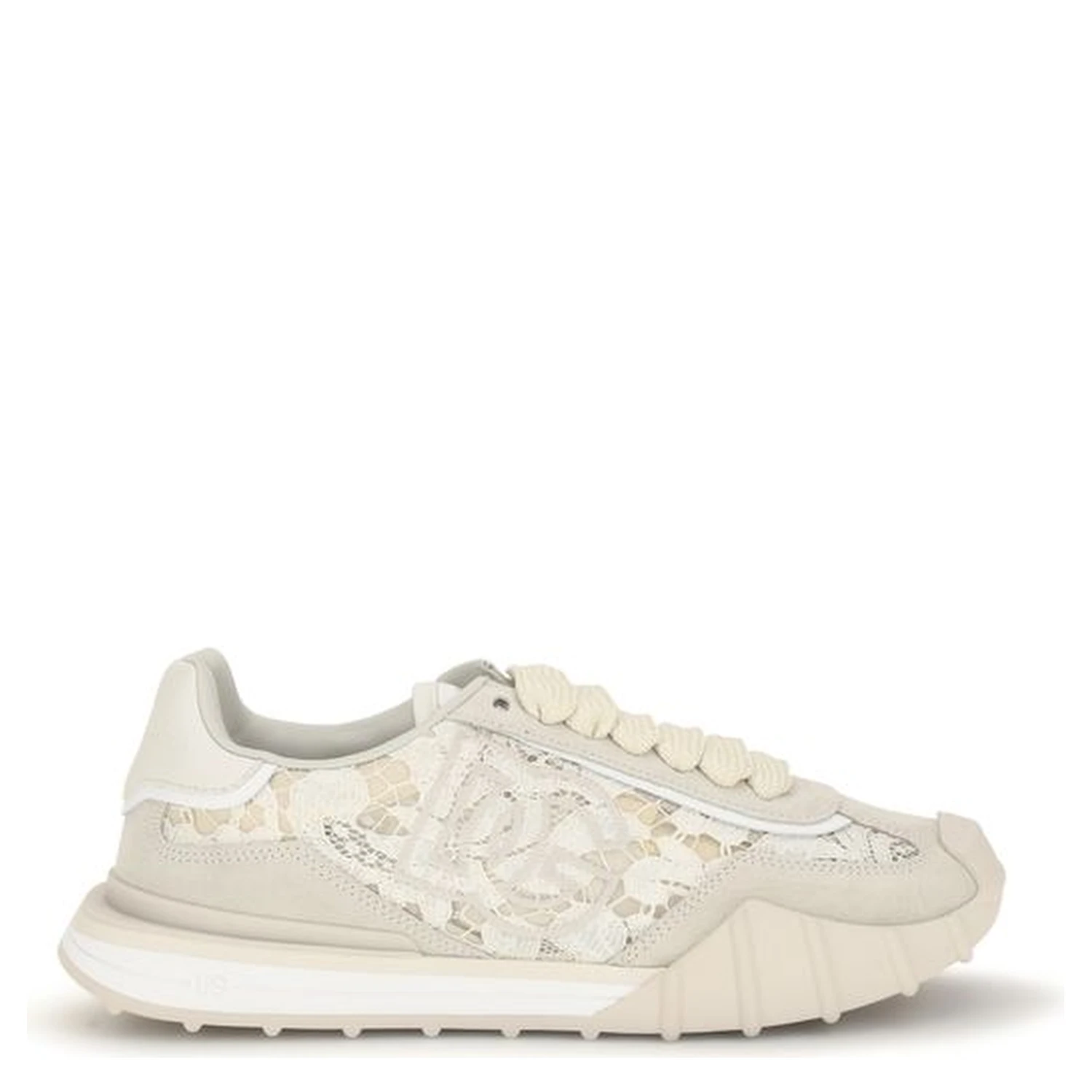 Beige Calf Leather Bos Taurus Sneakers