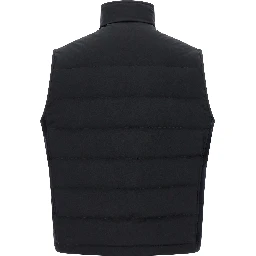 Blue Polyester Sleeveless Jacket