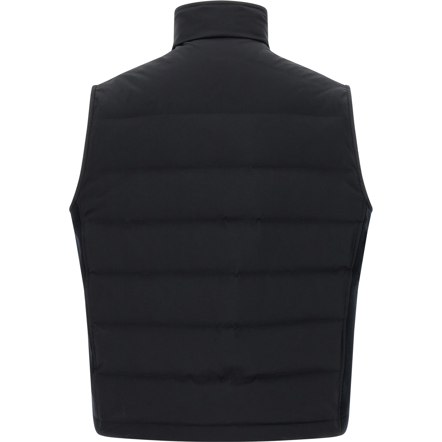 Blue Polyester Sleeveless Jacket