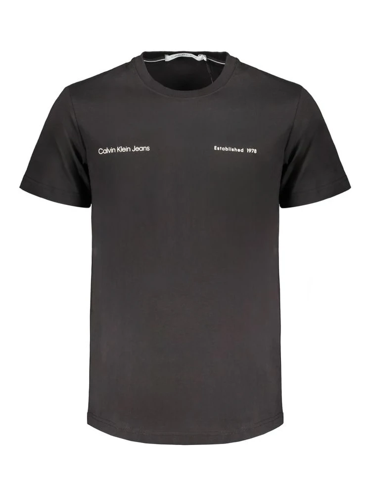 Black Cotton Men's T-Shirt