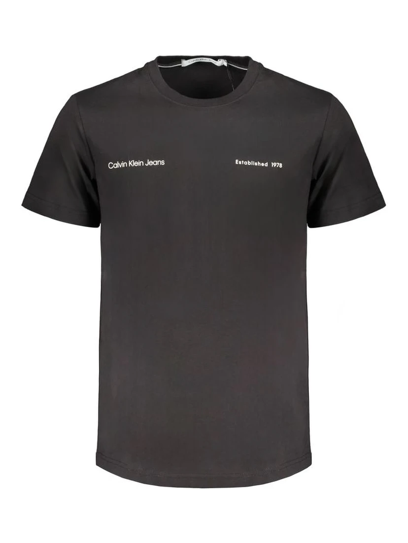 Black Cotton Men's T-Shirt