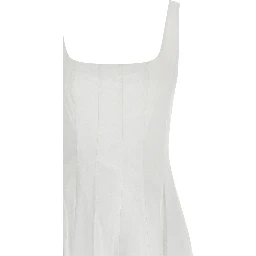 White Cotton Midi Dress