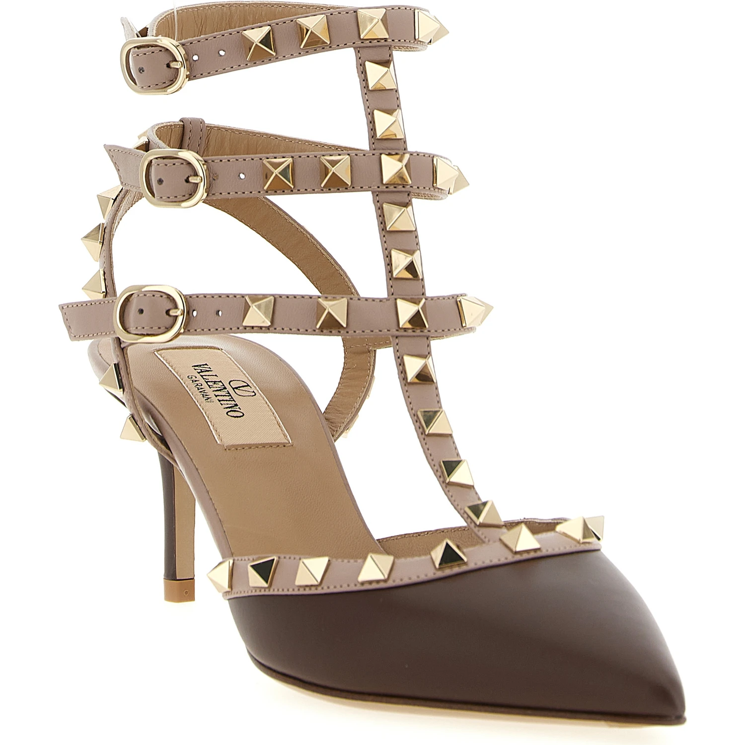 Multicolor Lamb Leather Mid Heel Pumps