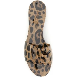 Multicolor Rubber Flat Sandals