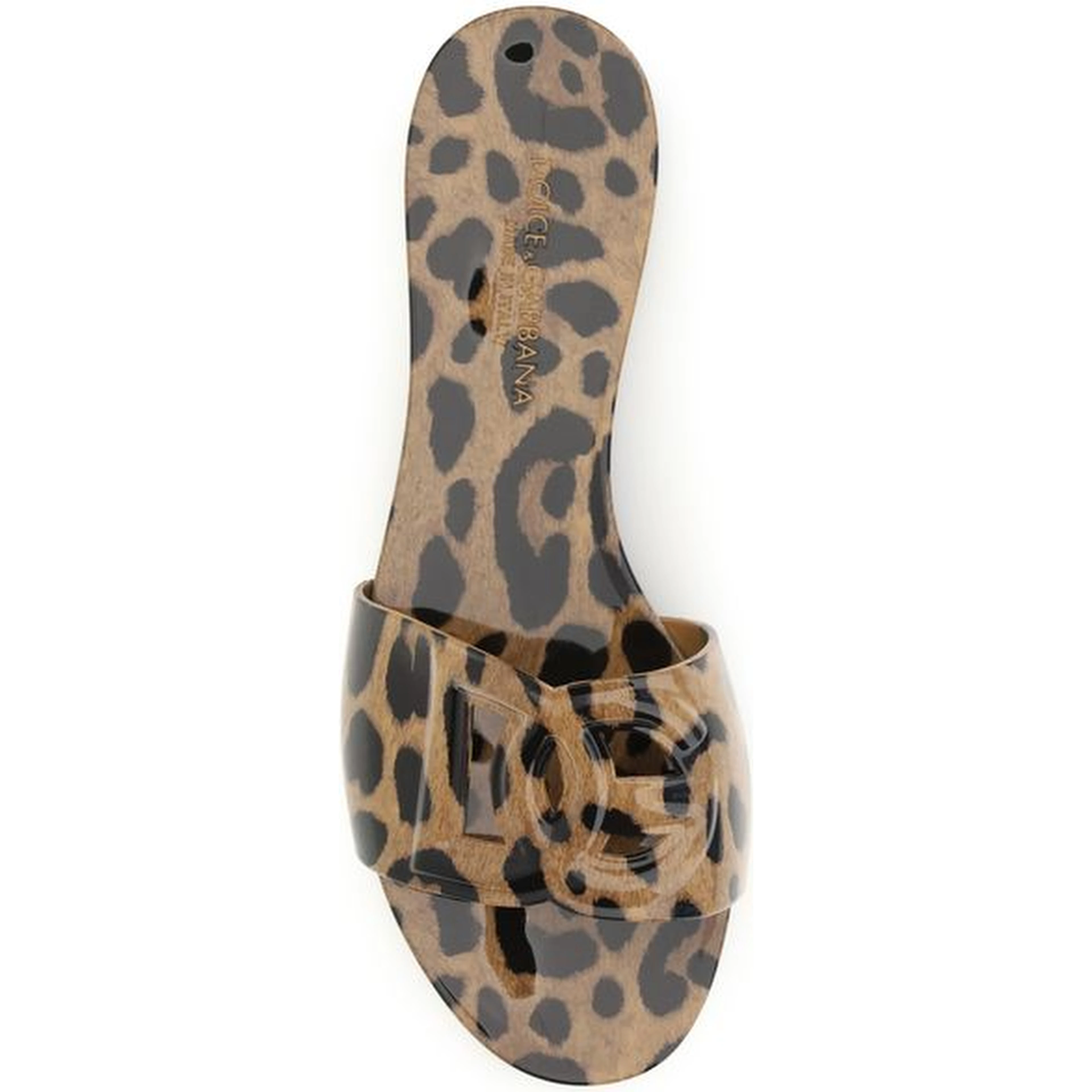 Multicolor Rubber Flat Sandals