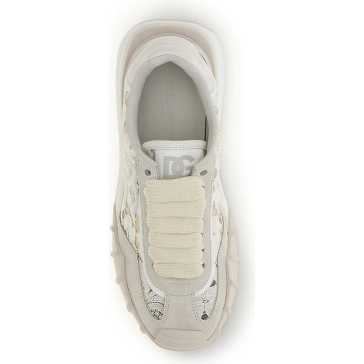 Beige Calf Leather Bos Taurus Sneakers
