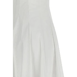 White Cotton Midi Dress