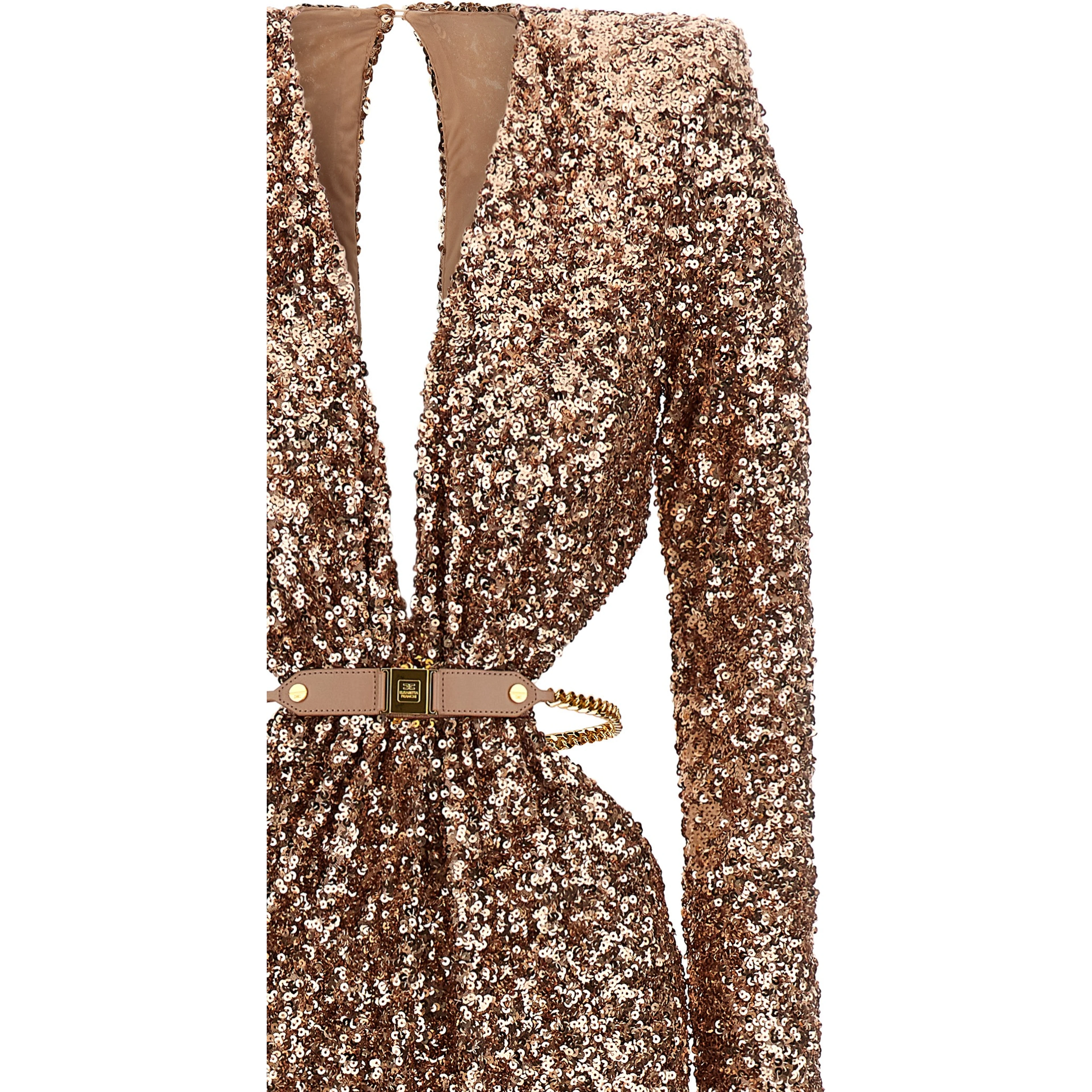 Multicolor Polyester Long Dress