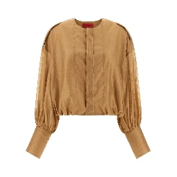 Beige Lyocell Blouse
