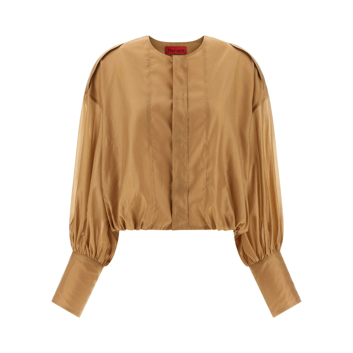 Beige Lyocell Blouse