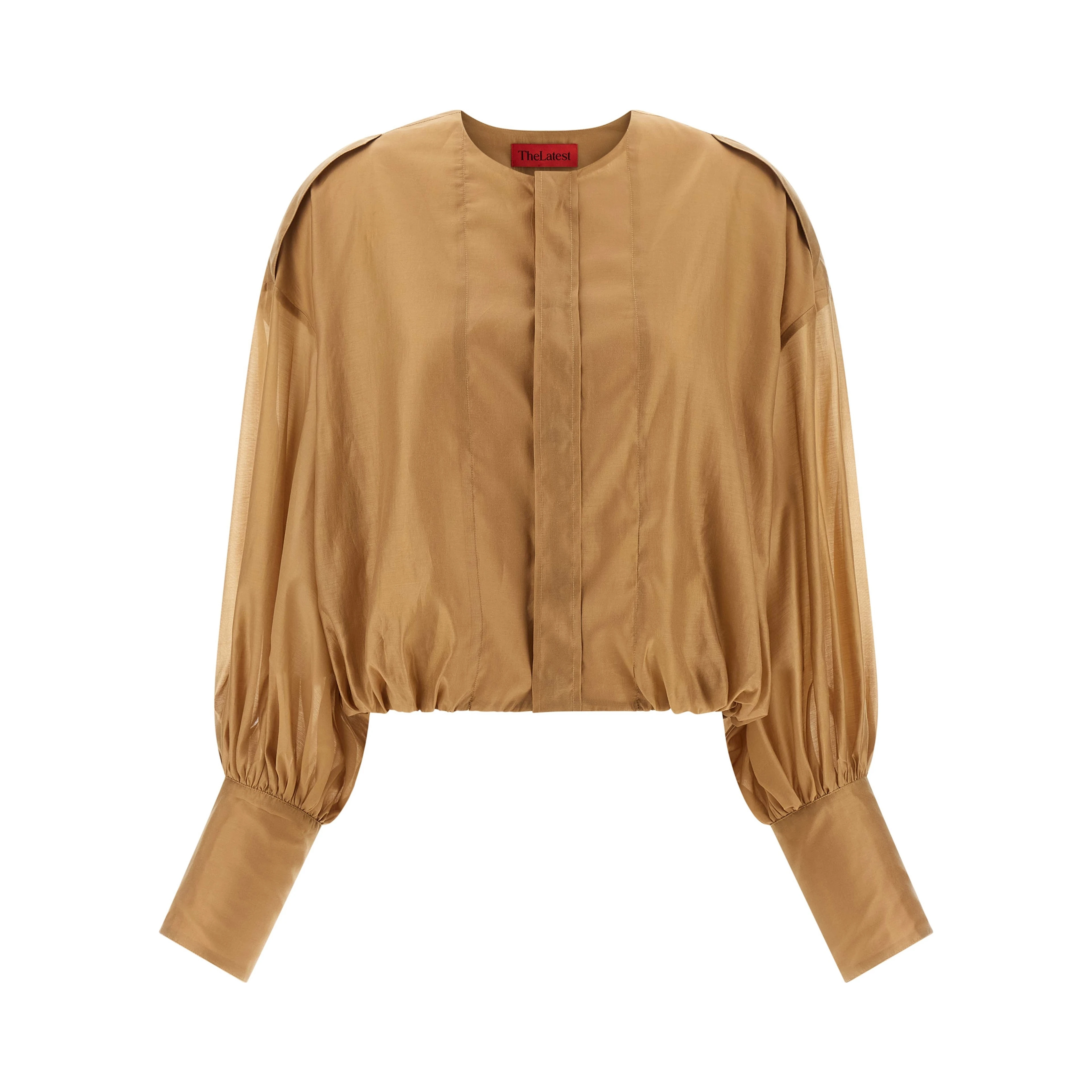 Beige Lyocell Blouse