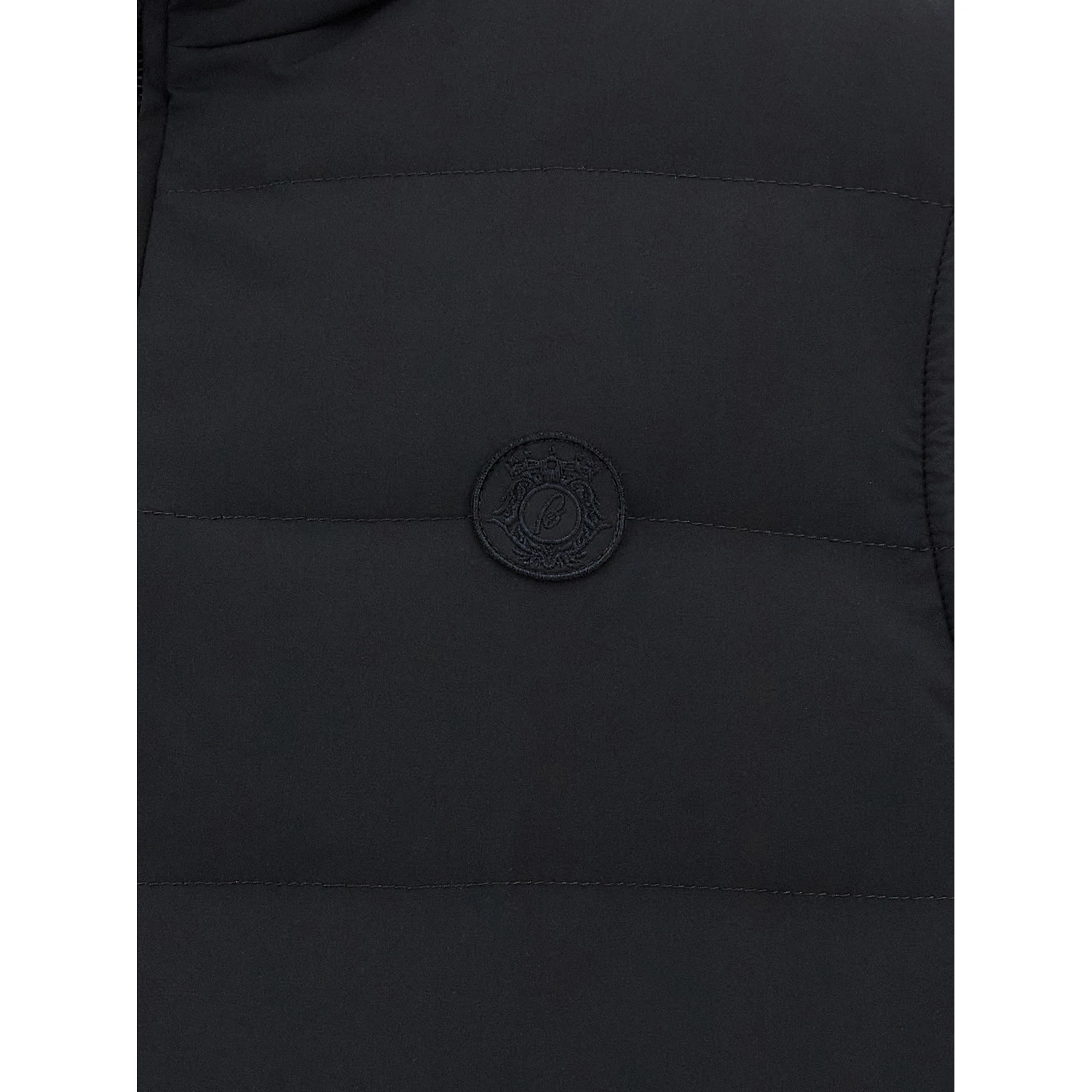 Blue Polyester Sleeveless Jacket