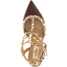 Multicolor Lamb Leather Mid Heel Pumps