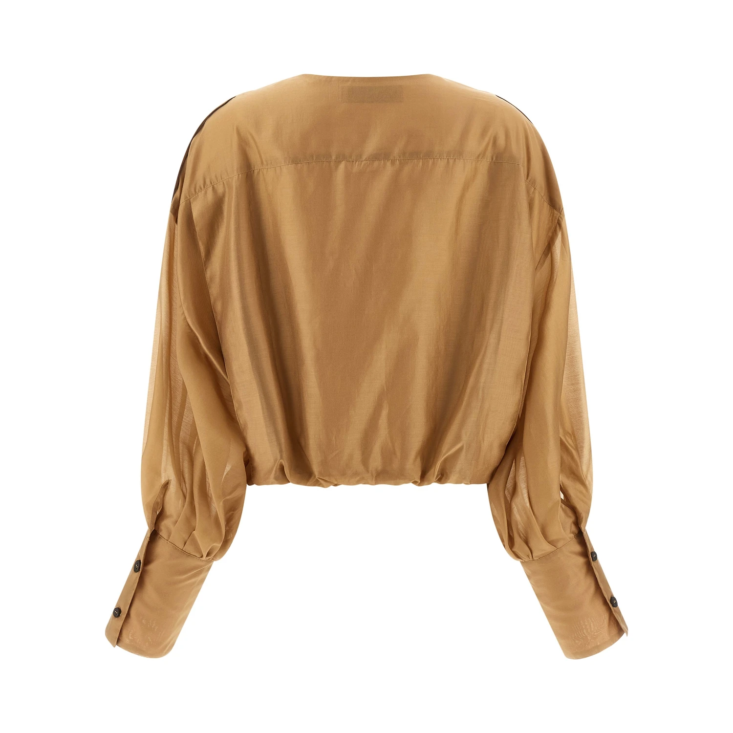 Beige Lyocell Blouse