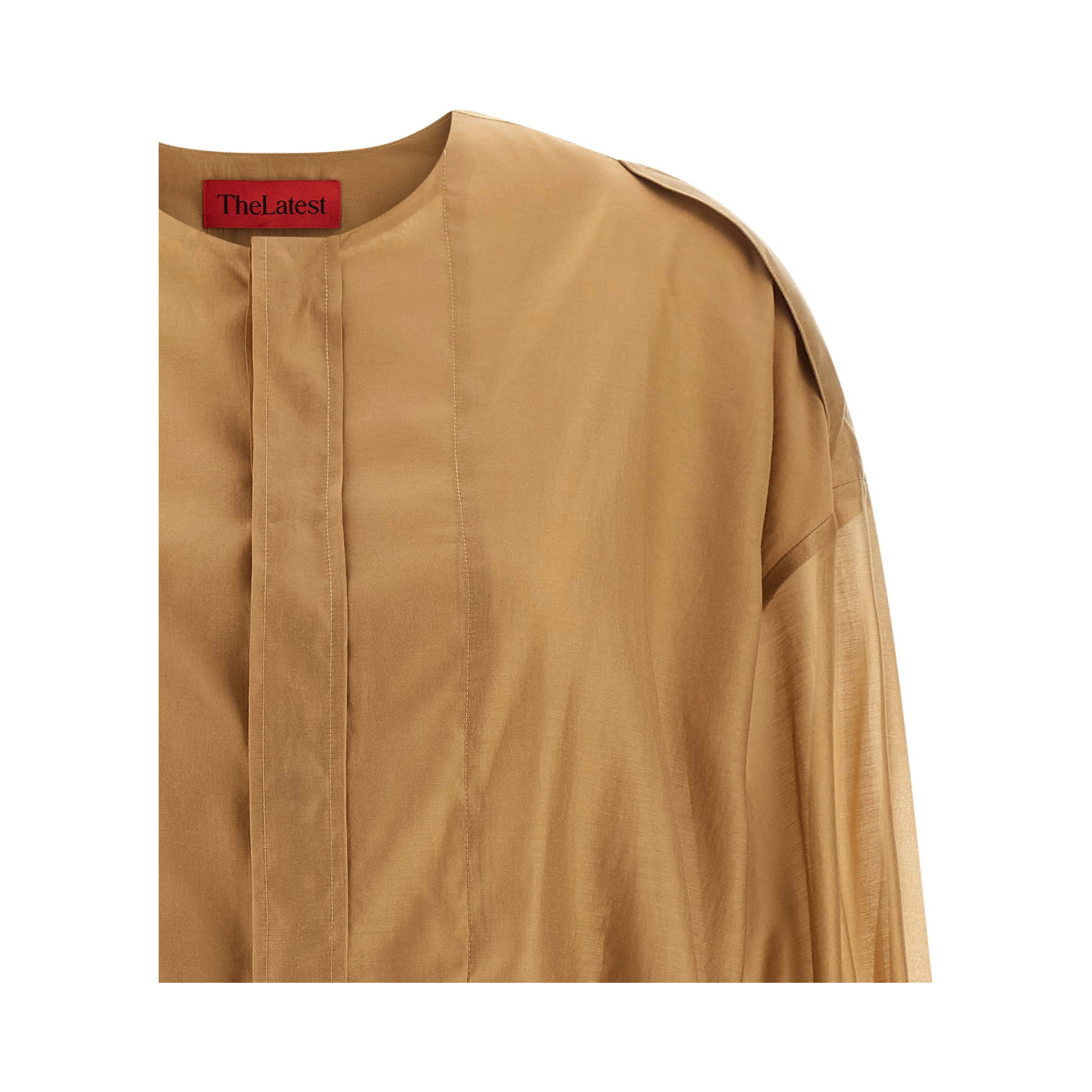 Beige Lyocell Blouse