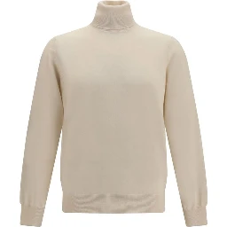 Beige Cashmere Turtleneck