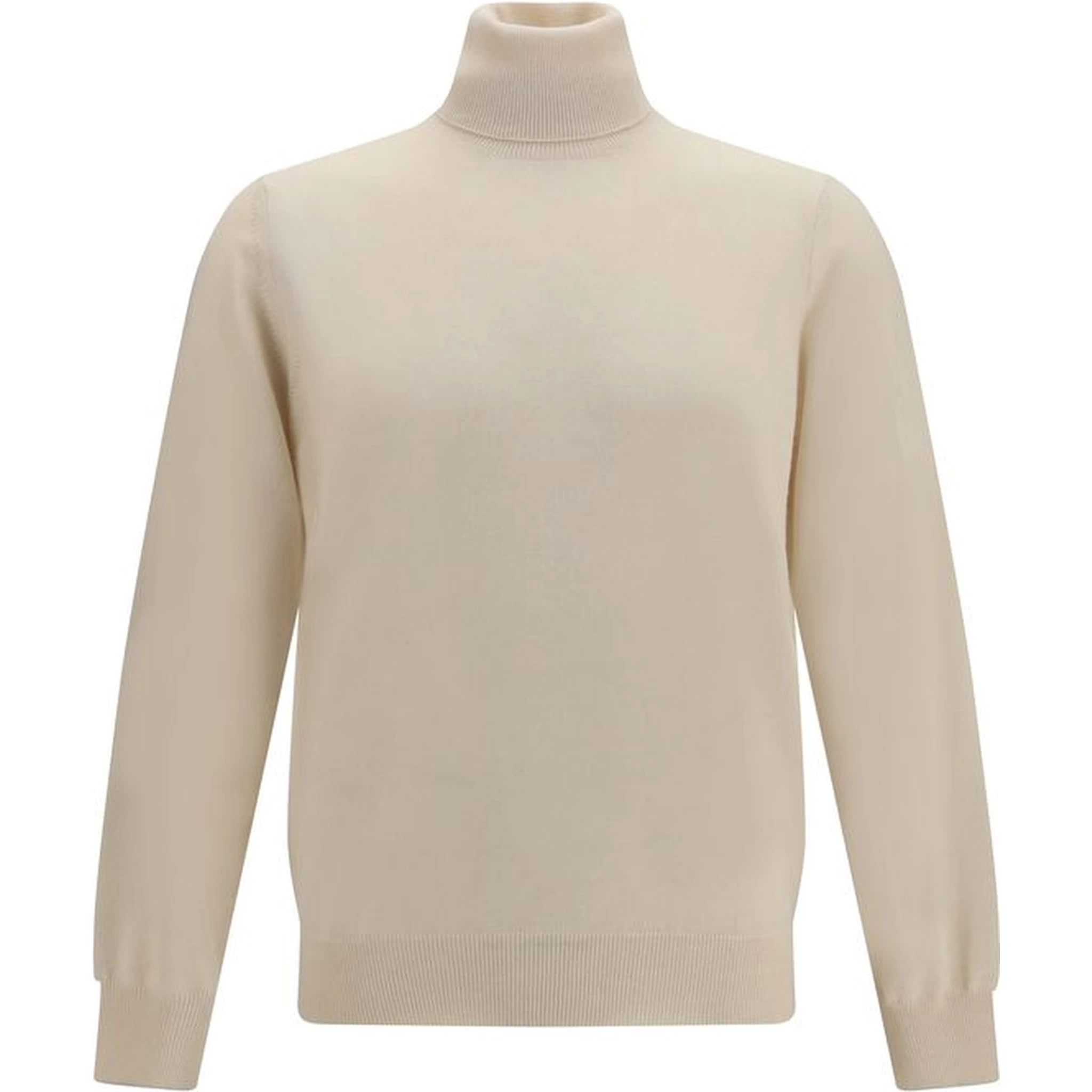 Beige Cashmere Turtleneck