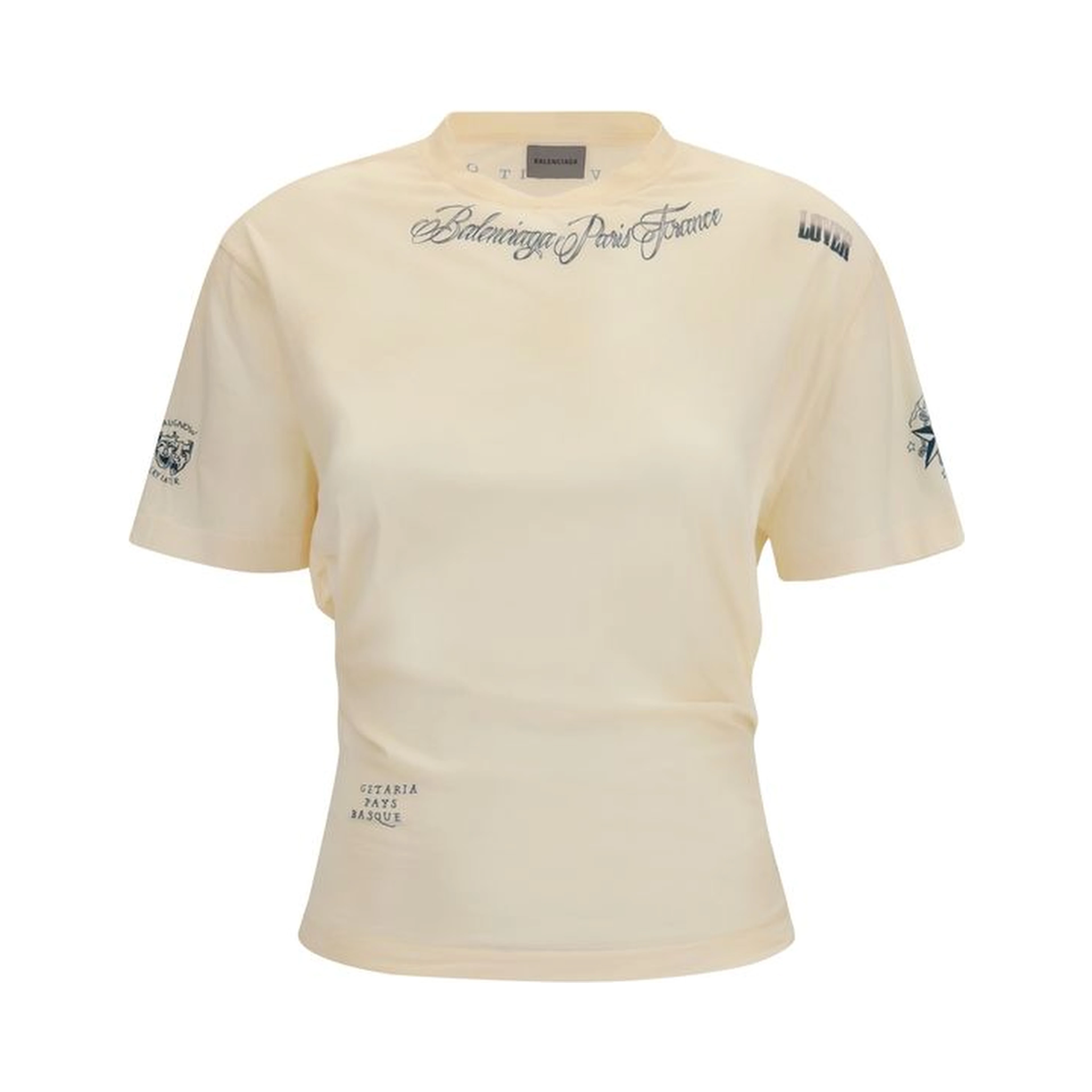 Beige Cotton T-Shirt