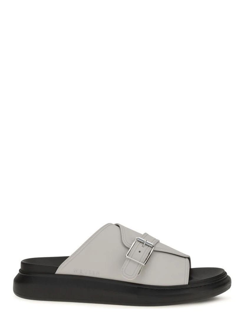 Gray Polyurethane Sandals