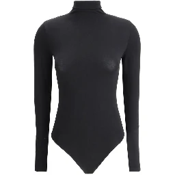 Black Cotton Bodysuit