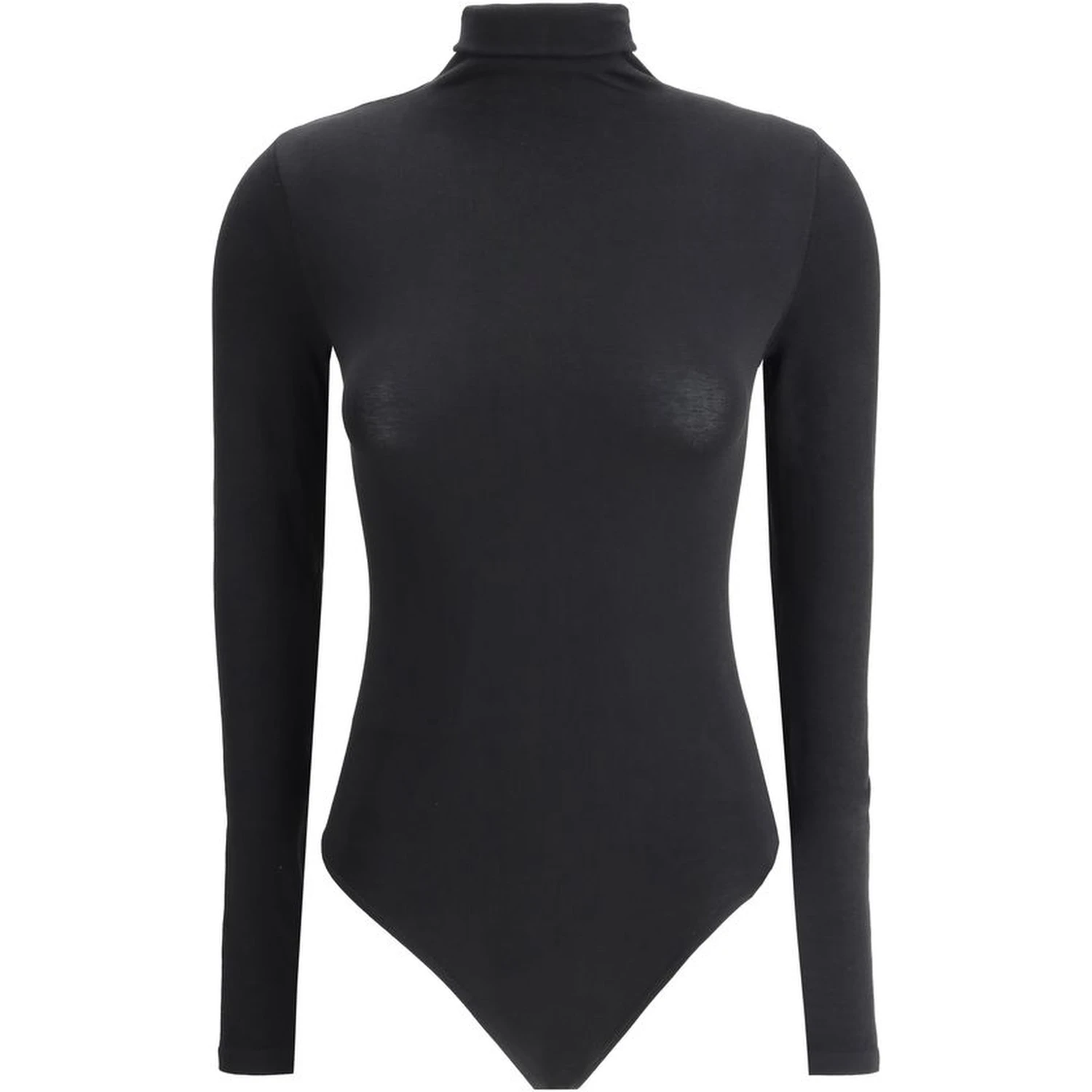 Black Cotton Bodysuit