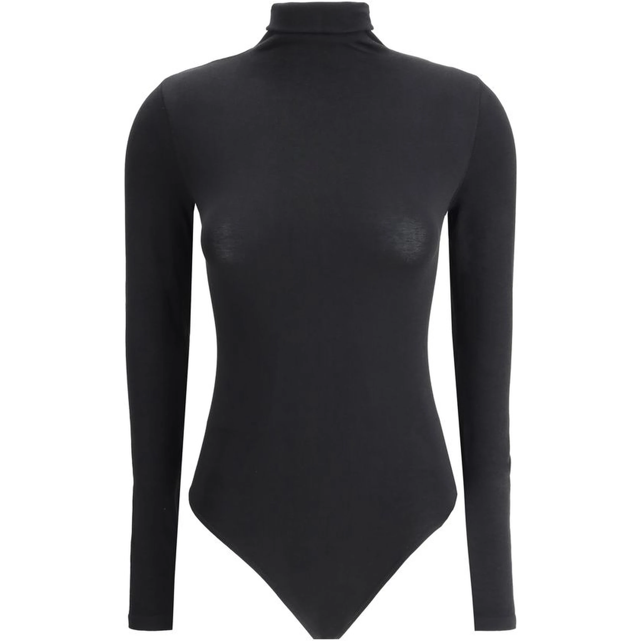 Black Cotton Bodysuit