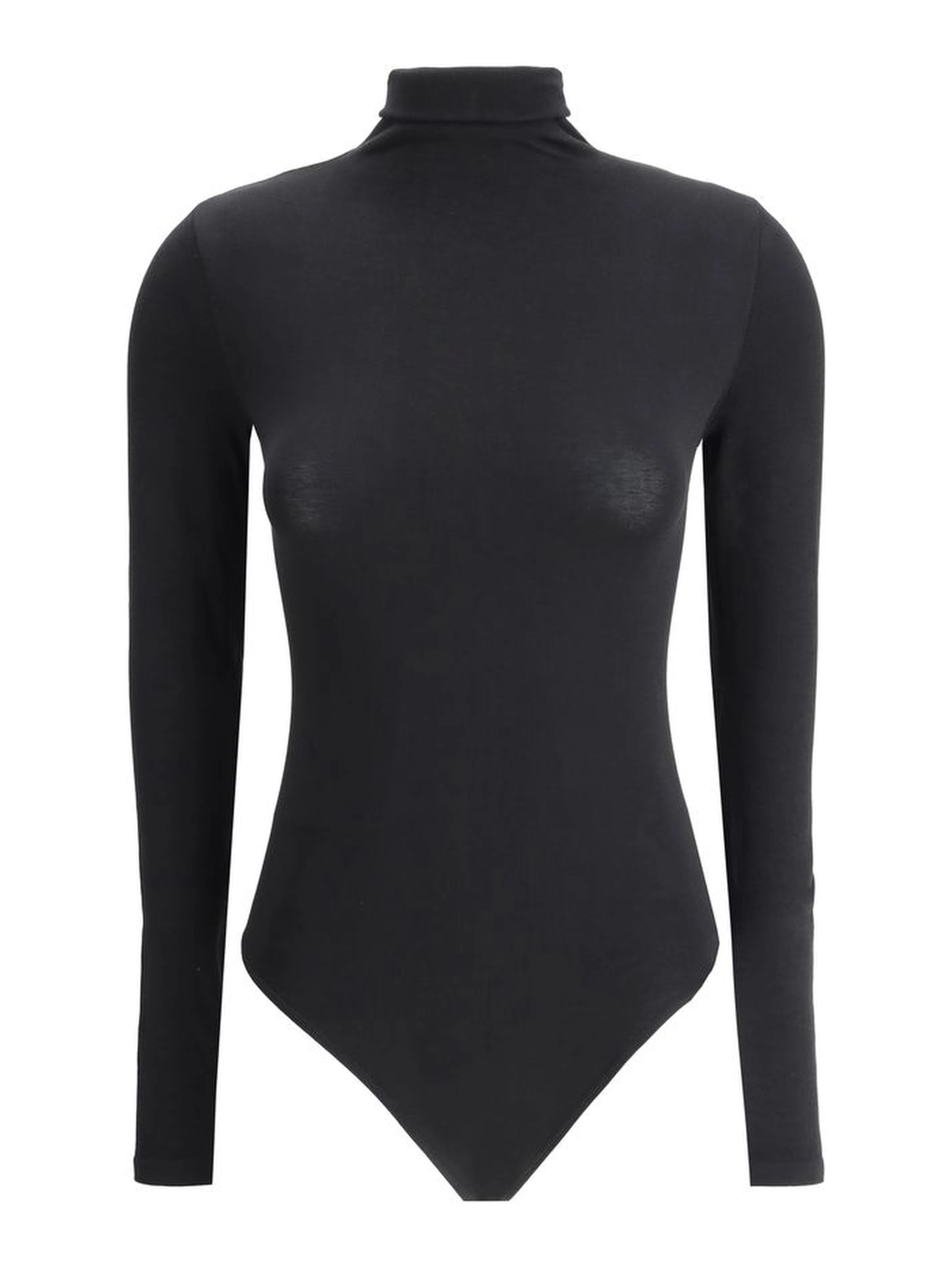 Black Cotton Bodysuit