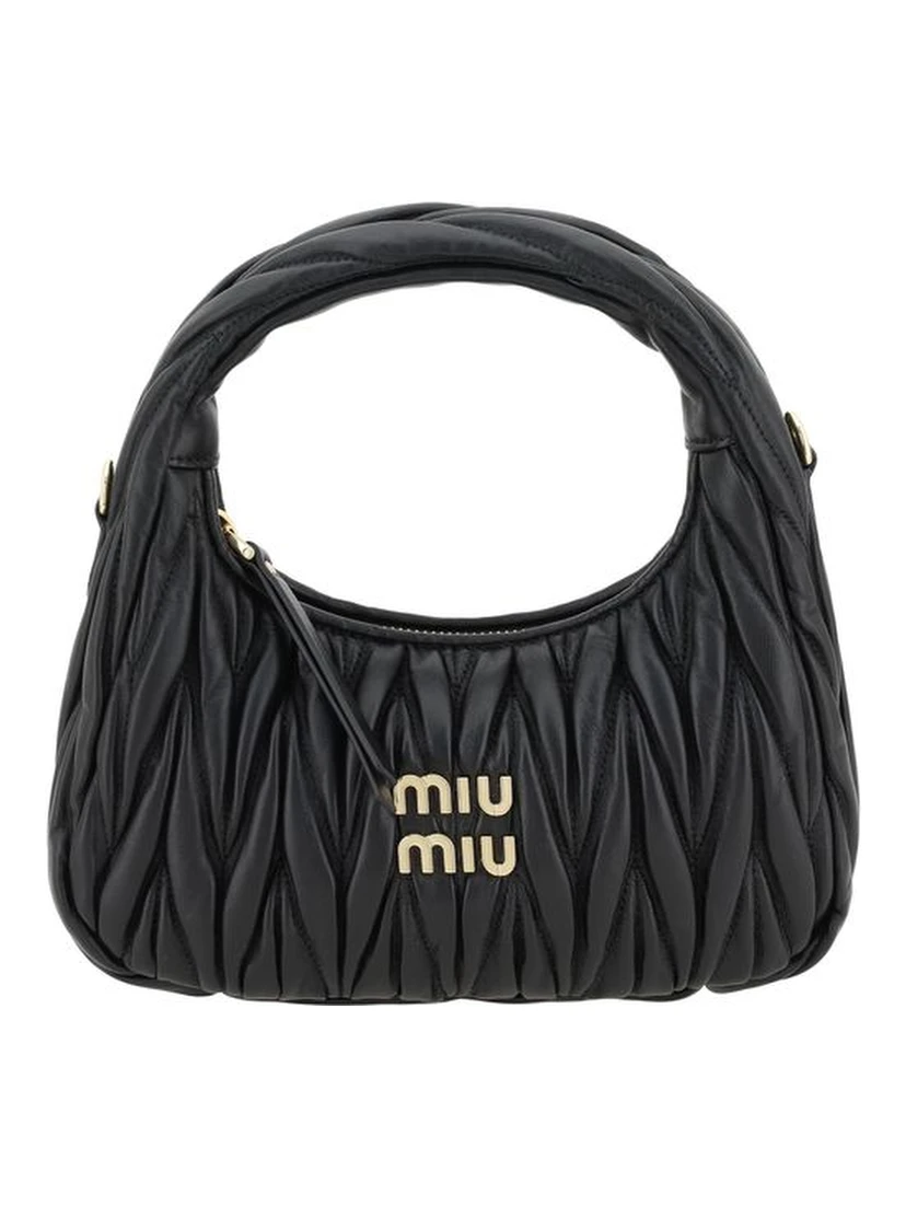Black Calf Leather Bos Taurus Handbag