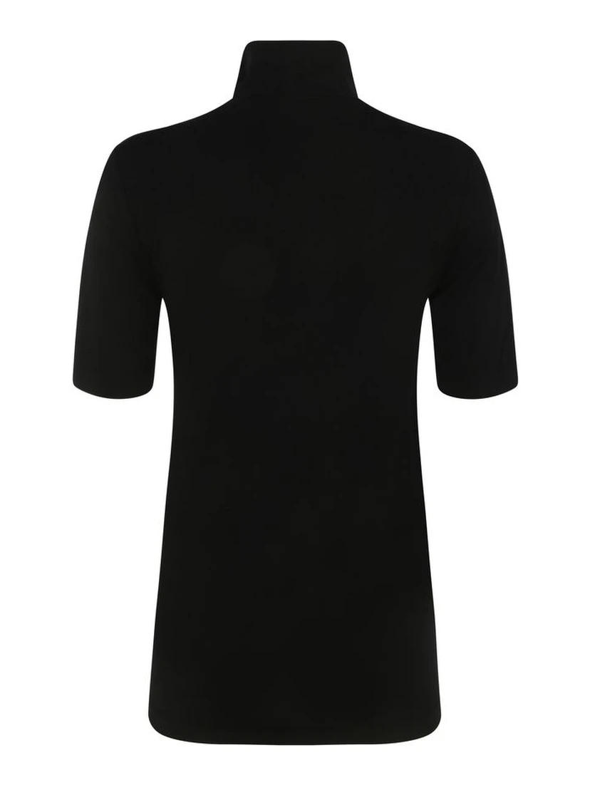 Black Synthetic T-Shirt