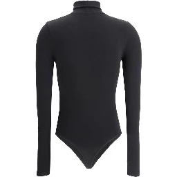 Black Cotton Bodysuit
